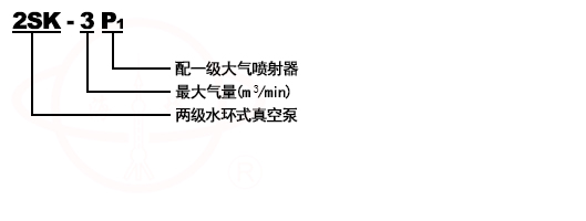 2SK雙級水環式真空泵型號意義